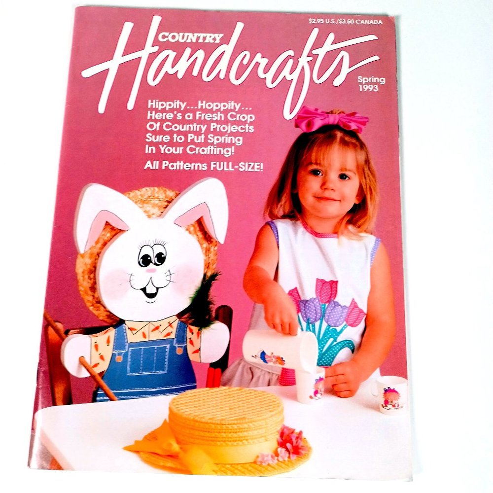 Country Handcrafts April May 1993 29 Various Craft Projects 68 Pages